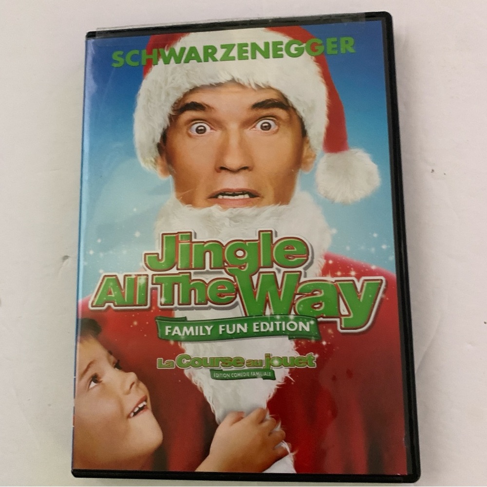 💜 Jingle All the Way DVD Arnold Schwarzenegger Holiday Movie Family Fun Edition